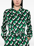 DIANE VON FURSTENBERG GIZELLE DRESSBLOOKS GREEN LG