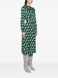 DIANE VON FURSTENBERG GIZELLE DRESSBLOOKS GREEN LG