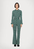 DIANE VON FURSTENBERG MICHELLE JUMPSUITBLOOKS GREEN LG