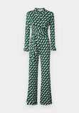 DIANE VON FURSTENBERG MICHELLE JUMPSUITBLOOKS GREEN LG